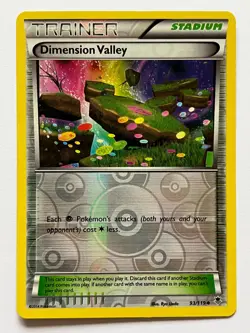 Reverse Holo Dimension Valley #93 Phantom Forces Pokemon Card 2014 LP - Image 1