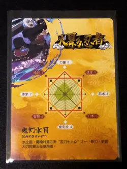 Naruto Trading Card Anime CCG TCG 3D HR Suigetsu Hozuki - Image 2