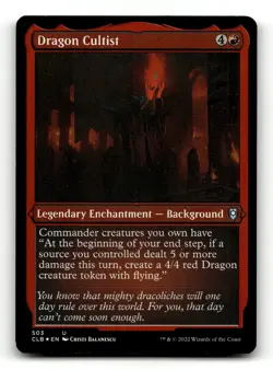 Dragon Cultist (Foil Etched) 503 Foil U Commander Legends: Battle for Baldur's G - Image 1