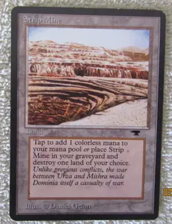 Magic The Gathering -1994 Strip Mine uneven horizon (Antiquities) Rarity:NR FU. - Image 1