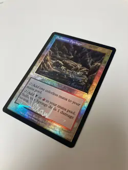 MTG Sulferous Spring, 7th Edition Foil, NM++, Signed, Magic the Gathering 2001 - Image 2