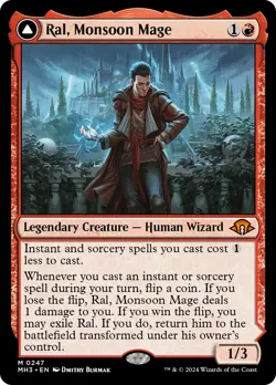 Ral, Monsoon Mage // Ral, Leyline Prodigy [Modern Horizons 3] Near Mint - Image 1