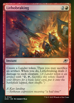 MTG Lithobraking Foil ** Edge of Eternities ** English - Image 1
