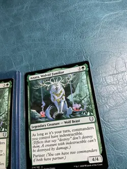(2x) Anara, Wolvid Familiar Commander Legends Regular LP 214 MTG - Image 3