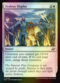 MTG Zealous Display Foil ** Edge of Eternities ** English - Image 1