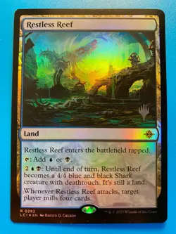 MTG 1x FOIL Restless Reef 282 PROMO Pack The Lost Caverns of Ixalan Magic x1 NM - Image 1