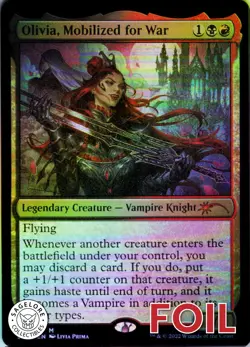 MTG Olivia, Mobilized for War (492) | NM Foil | Secret Lair Livia Prima {SLD} - Image 1