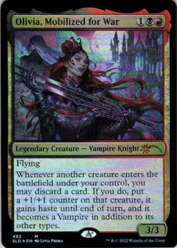 MTG Olivia, Mobilized for War (492) | NM Foil | Secret Lair Livia Prima {SLD} - Image 2