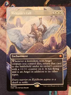 MTG Foundations - Valkyrie's Call - Borderless NM - Image 1
