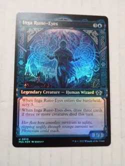Inga Rune-Eyes 10 U Foil Showcase Multiverse Legends MUL MTG Magic The Gathering - Image 1