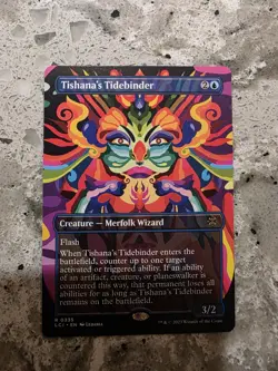 Magic: The Gathering Tishana's Tidebinder Borderless Rare Merfolk Wizard Flash … - Image 1