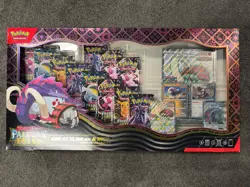 Pokemon TCG Paldean Fates Great Tusk Iron Threads Ex Premium Collection Box New - Image 1