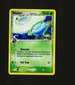 Wooper 71/101 Delta Species Reverse Holo Rare Dragon Frontiers MP Pokemon TCG - Image 1