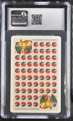 Nine of Clubs Pokemon Playing Cards Red 3D Deck CGC 9.5 Mint+ - Image 2