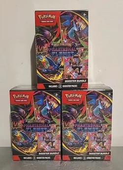 *LOT OF 3* Pokemon TCG: Phantasmal Flames Booster Bundle Box NEW/FACTORY SEALED - Image 1