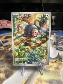 Pokemon TCG Lechonk 209/197 SV03: Obsidian Flames Full Art Nintendo 2023 NM - Image 1