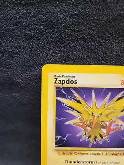 Zapdos 30/62 Fossil Base Set Non-Holo Pokemon 1995 1999 - Image 2