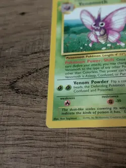 1999 Venomoth 29/64 Jungle Set Non Holo Vintage Pokemon TCG WotC LP - Image 3