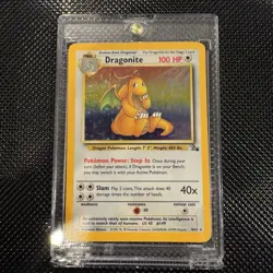 1999 Pokemon Dragonite 4/62 Fossil Set Rare Holo WOTC - Image 1
