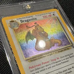 1999 Pokemon Dragonite 4/62 Fossil Set Rare Holo WOTC - Image 3