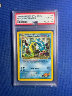 2000 Pokemon Gym Challenge Misty’s Gyarados #13 Holo PSA 6 - Image 1