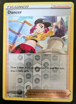 Dancer 232/264 Reverse Holo Uncommon Sword & Shield: Fusion Strike Pokemon TCG - Image 1
