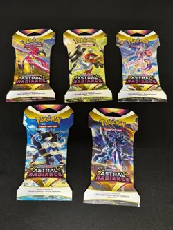 Pokemon TCG Sword & Shield Astral Radiance | Lot Of 5 Sealed Booster Packs 820650850240 - Image 1