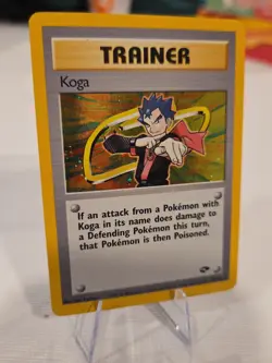 Pokemon TCG Koga Gym Challenge 19 Holo Unlimited Holo Rare Mint Unplayed - Image 2