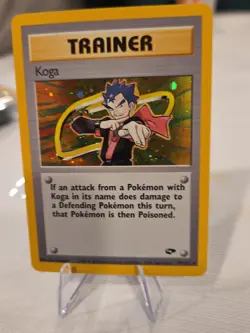 Pokemon TCG Koga Gym Challenge 19 Holo Unlimited Holo Rare Mint Unplayed - Image 3