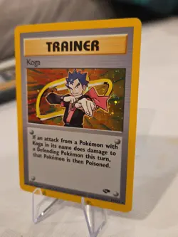 Pokemon TCG Koga Gym Challenge 19 Holo Unlimited Holo Rare Mint Unplayed - Image 4