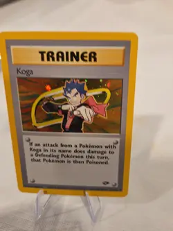 Pokemon TCG Koga Gym Challenge 19 Holo Unlimited Holo Rare Mint Unplayed - Image 5