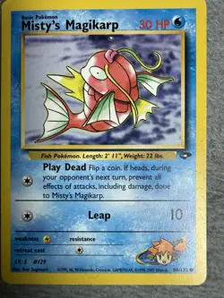 Pokemon TCG Misty's Magikarp 88/132 Gym Challenge Unlimited Regular Common LP - Image 1