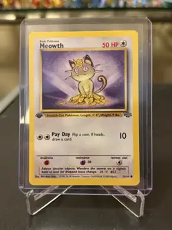 1999 Pokemon 1st Edition Jungle Meowth | Pack Fresh - Image 1