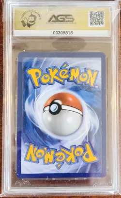 2025 Pokemon SV Promo Vaporeon-Cosmos Holo Black Star #168 AGS Slab Gem-Mt 10 - Image 2