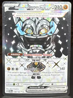 Pokemon Cornerstone Mask Ogerpon ex 199/167 Sv06: Twilight Masquerade Ultra Rare - Image 1