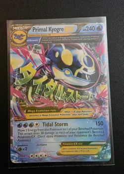 Pokemon TCG Mega Primal Kyogre EX 55/160 Primal Clash Ultra Rare LP - Image 1
