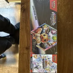Sam’s Club Exclusive Pokemon Prismatic Evolutions Surprise Box & Booster Bundle - Image 1