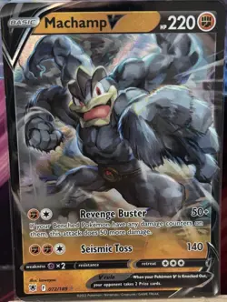 Pokemon - Machamp V 072/189 - Astral Radiance Ultra Rare - LP - Image 1