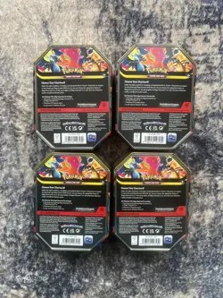 Pokemon TCG Mega Charizard X & Y Tin bundle x4 - Image 2