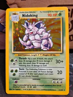 Nidoking 011/102 Base Set Holo 1999 Pokemon TCG Great Condition - Image 1