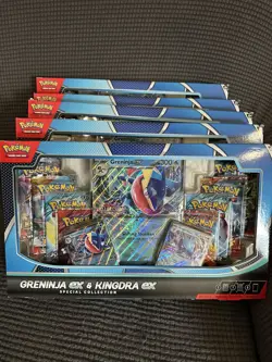 LOT OF 5 Pokemon Walmart Black Friday Box Greninja & Kingdra Special Collection - Image 1