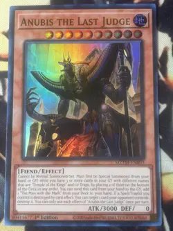Yugioh: Anubis The Last Judge - MZTM-EN003 - Ultra Rare - 1st Edition NM - Image 1