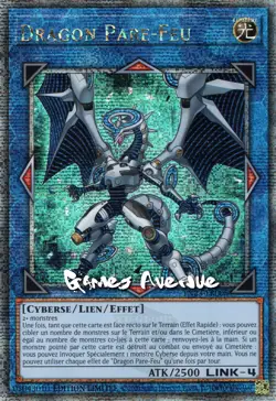 Yu-Gi-Oh ! Dragon Pare Feu TN23-FR008 VF/Secret Rare Quart de Siecle QCSE - Image 1