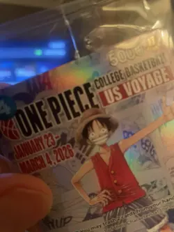 One Piece Monkey D. Luffy US Voyage College Basketball Card GONZAGA IN HAND - Image 3