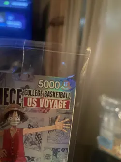 One Piece Monkey D. Luffy US Voyage College Basketball Card GONZAGA IN HAND - Image 5