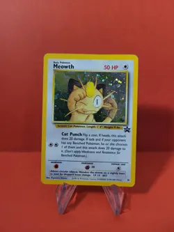 Pokemon Karte/card - Meowth Mauzi Black Star Promo 10 - Light Played - Image 1