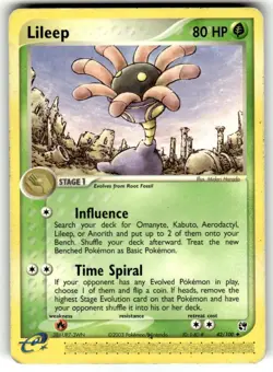 Lileep 42/100 EX Sandstorm e-Reader NonHolo Pokemon Card | LP - Image 1