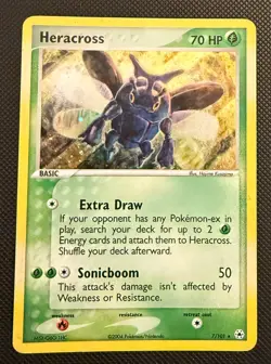 Heracross 7/101 Holo Rare - Ex Hidden Legends Pokemon Card TCG - - Image 1