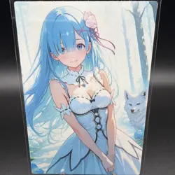 Rem Anime Waifu Card Doujin ACG Goddess Holo - Image 1