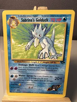 Pokemon TCG Sabrina's Golduck Gym Challenge, Unlimited Rare Card 30/132 - Image 3